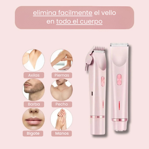 ZentoraSilki™ - Maquina depiladora 2 en 1 para mujeres